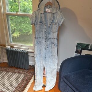Pistola Light Blue Denim Jumpsuit